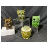 Ceramic Owl Figures