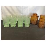 VTG Tiara: Glasses, Canister, & 4 Trinket Jars