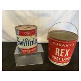 VTG 3-lb Can of Swifts Lard Unopened