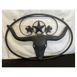 TEXAS LONGHORN METAL WALL ART