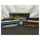 VTG AHM HO Scale Dining Car, Caged Flat Car & More