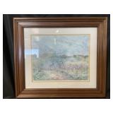 Framed Impressionist Print-signed Eda 357/500