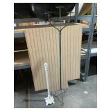 VTG Shabby-Chic Metal Stand & Tall Candle Holder