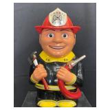 Talking Firefighter Cookie Jar