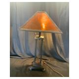 Tiffany Style Amber Mica Table Lamp