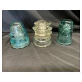 Three Vintage Insulators