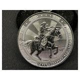 1 Oz. Silver Wyoming Rifleman Round