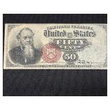 1870 50 Cent Fractional Currency