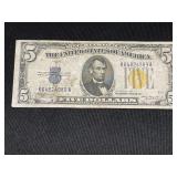 1934-A $5 Silver Certificate North Africa