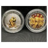 (2) ï¿½Welcome Homeï¿½ &ï¿½Never Forgottenï¿½ Coins CASED