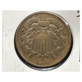 1864 2-Cent Copper Coin *Civil War Times*