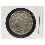 1865 3-Cent Coin*Civil War Era*