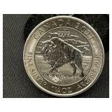 1 1/4 Oz. Silver Buffalo Canada 2021 Round