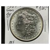 1887-P Morgan Silver Dollar