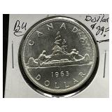 1963 Canadian Silver Dollar