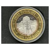 Chief Ouray Ute .999 Pure Silver Gaming Token