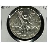 1985 Mexico Libertad 1 Oz. Silver *RARE*