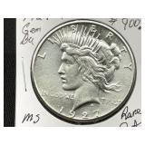 1927-S Peace Silver Dollar *RARE DATE*