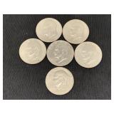 (6) Ike  Dollars-3 Bicentennial 1976, 1974, & 1977