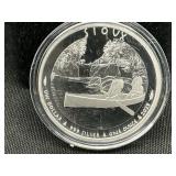 1 Oz. Silver Round Sioux Indian *CASED*