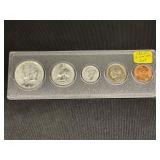 1964 Silver Coin Set CASED BU