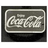 1 Oz. Silver Bar Coca-Cola
