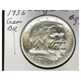 1936 Long Island Comm. Silver Half Dollar *RARE*
