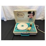 Vintage Mickey Mouse GE Record Player