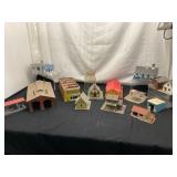 Assorted HO Scale Model Buildings