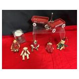 Radio Flyer Red Wagon & Teddy Bear Ornaments