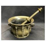 Richard A. Klein Cast Brass Mortar & Pestle No 5