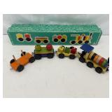 VTG Wooden Pull-Along Train Set