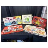 5 Assorted Vintage Board Games