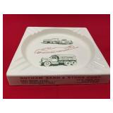 VTG Square Ceramic Advertising Ashtray