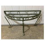 Wrought Iron & Glass Console Table