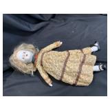 Vintage 18-inch Walda porcelain doll