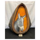 Painted Horse Collar Donkey Portrait