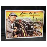 1953 American Flyer Trains Metal Sign