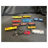 Assorted HO Scale Model Train Car Lot