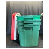 3 Rubbermaid Roughneck Storage Totes
