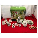 20-Piece Ceramic Easter Tea Set
