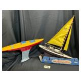 Eldon Racing Sloop and Thomas Toy Boat