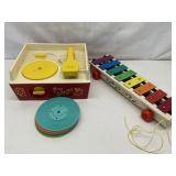 VTG Fisher Price Toys, Record Player, Xylophone.