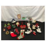 Assorted Felt & Knit Christmas Decorations