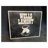 VTG Wells Lamont Double Sided Store Sign