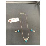 Native American Turquoise Jewelry Set