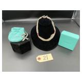 Tiffany & Co. Silver Necklace and Brooch