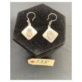 Sterling Silver Figural Drop Earrings