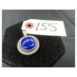 Sterling Silver Lapis Lazuli Pendant