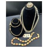 Vintage Fashion Jewelry Necklace Lot